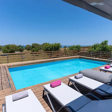 Beachfront Alkioni Ground Floor With Swimming Pool *