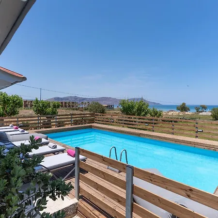 Beachfront Alkioni Ground Floor With Swimming Pool * Dhrámia
